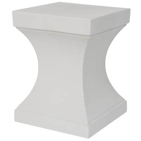 Safavieh Curby Concrete Accent Table- Ivory - 17.7 x 13.7 x 13.7 in. VNN1002B